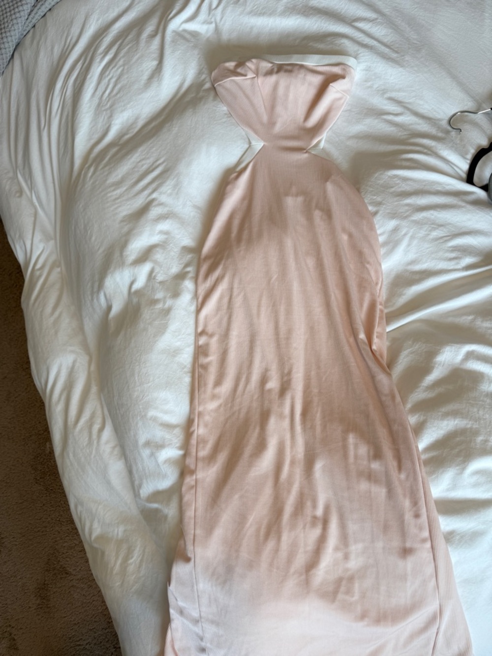 Princess Polly Strapless Cut-Out Maxi Dress – Blush Pink – Size 0 - Picture 5 of 9